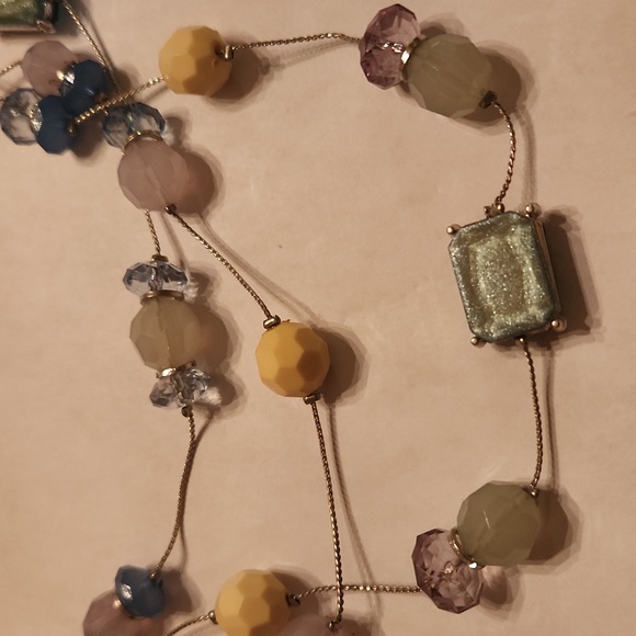 Ny vintage nwot station bead chain multi necklace - Picture 3 of 4